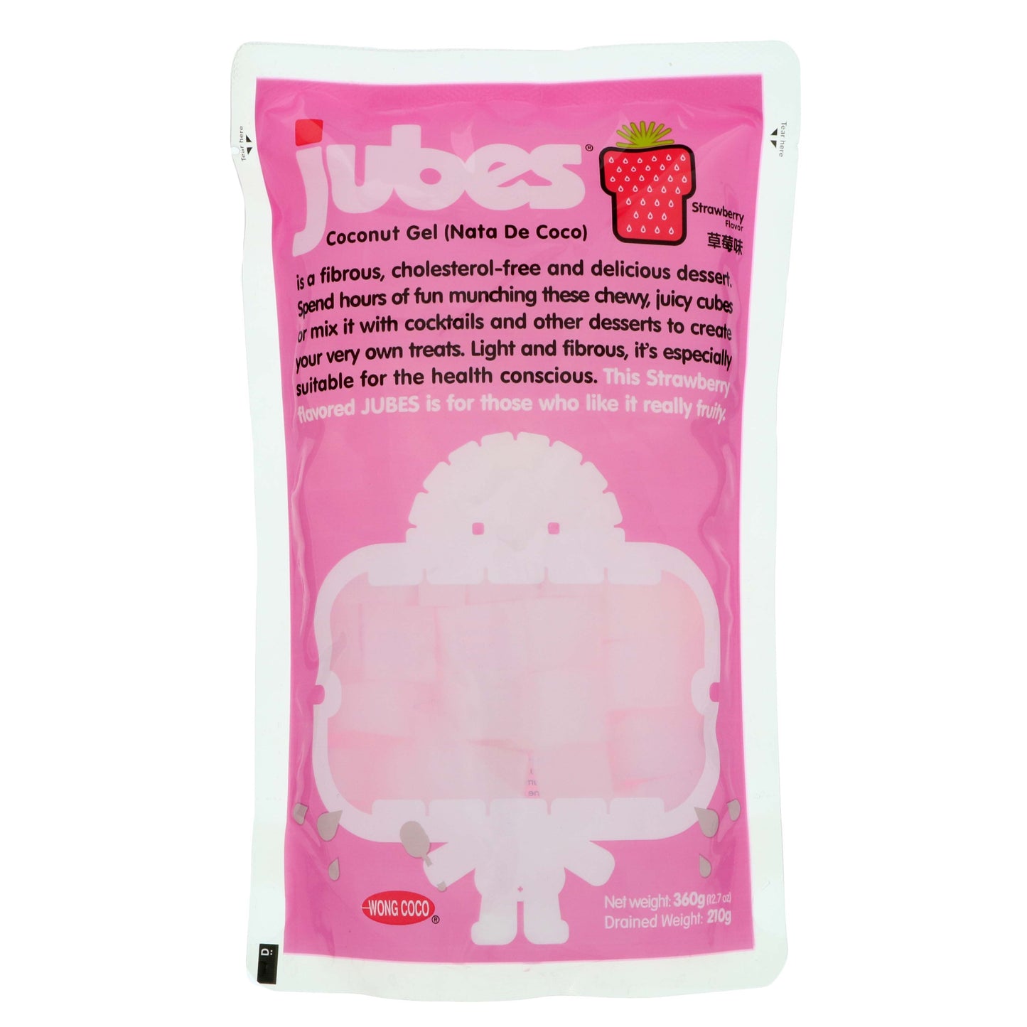 Jubes Coconut Gel Strawberry Flavor Indonesia