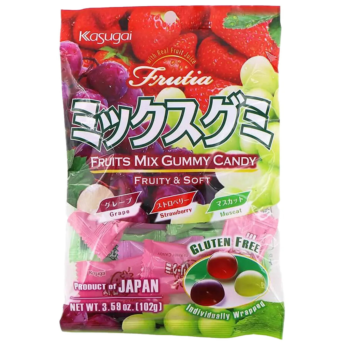 Kasugai Gummy Mix Apple Grape