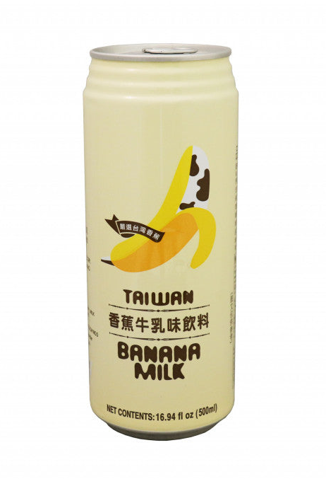 Famous House Banana Milk Drink 500Ml Taiwan