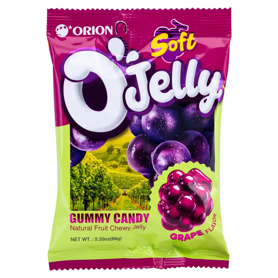 Orion Ojelly Soft Gummy Candy Green Grape Korea