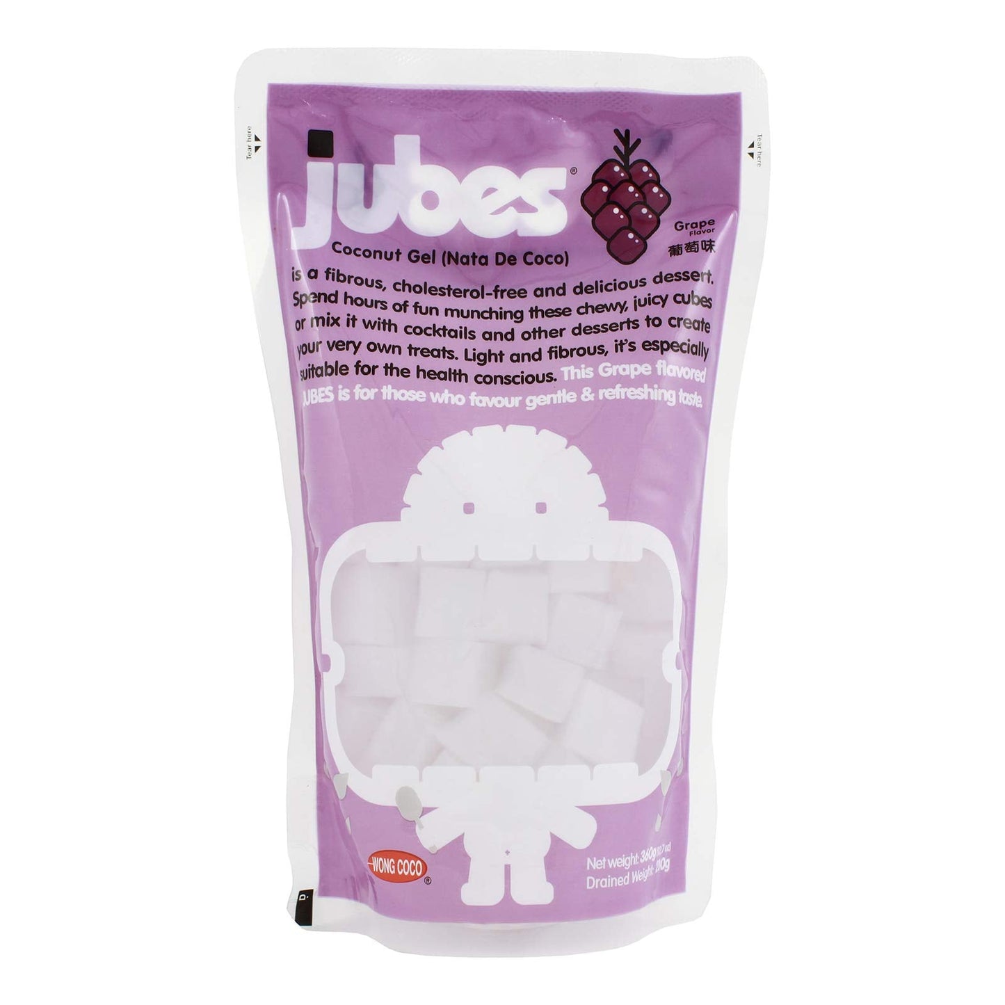 Jubes Coconut Gel Grape Flavor Indonesia