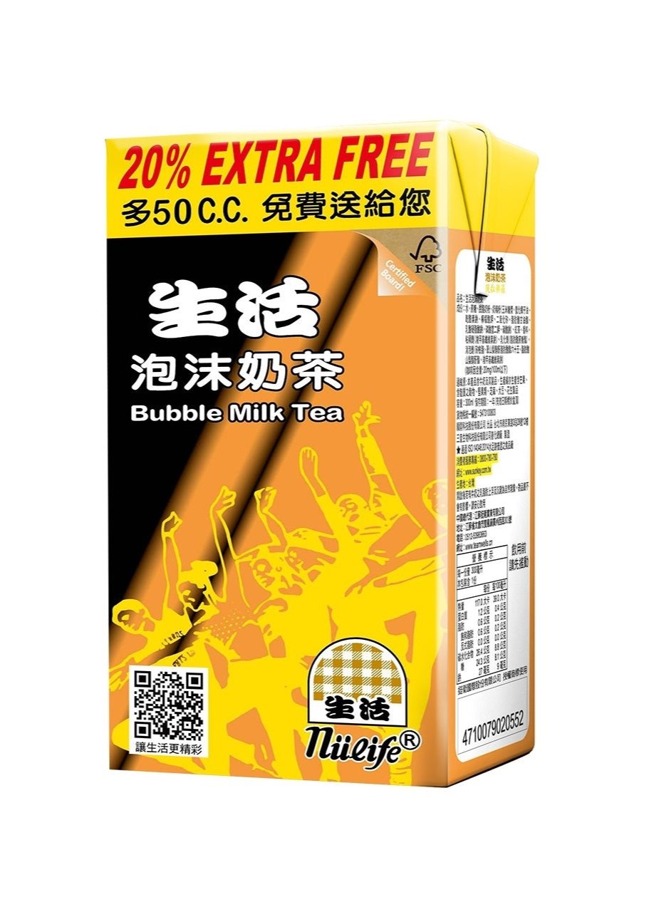 Nulife Bubble Milk Tea 300Ml X 6  Taiwan