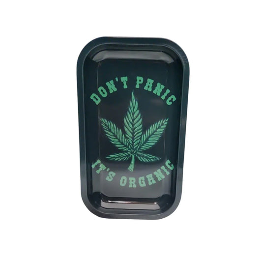 Don't Panic Its Organic Rolling Tray w/ Magnetic Lid