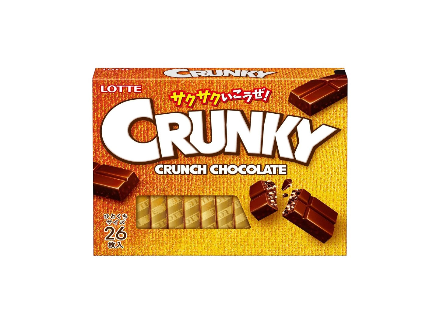 Lotte Crunky Crunch Chocolate Japan