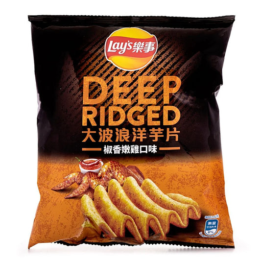 Lays Chips Deep Ridge Pepper Chicken 1.07 oz (Taiwan) - 5 Pack