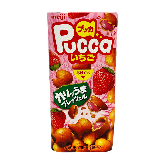 Meiji Pucca Biscuits Strawberry