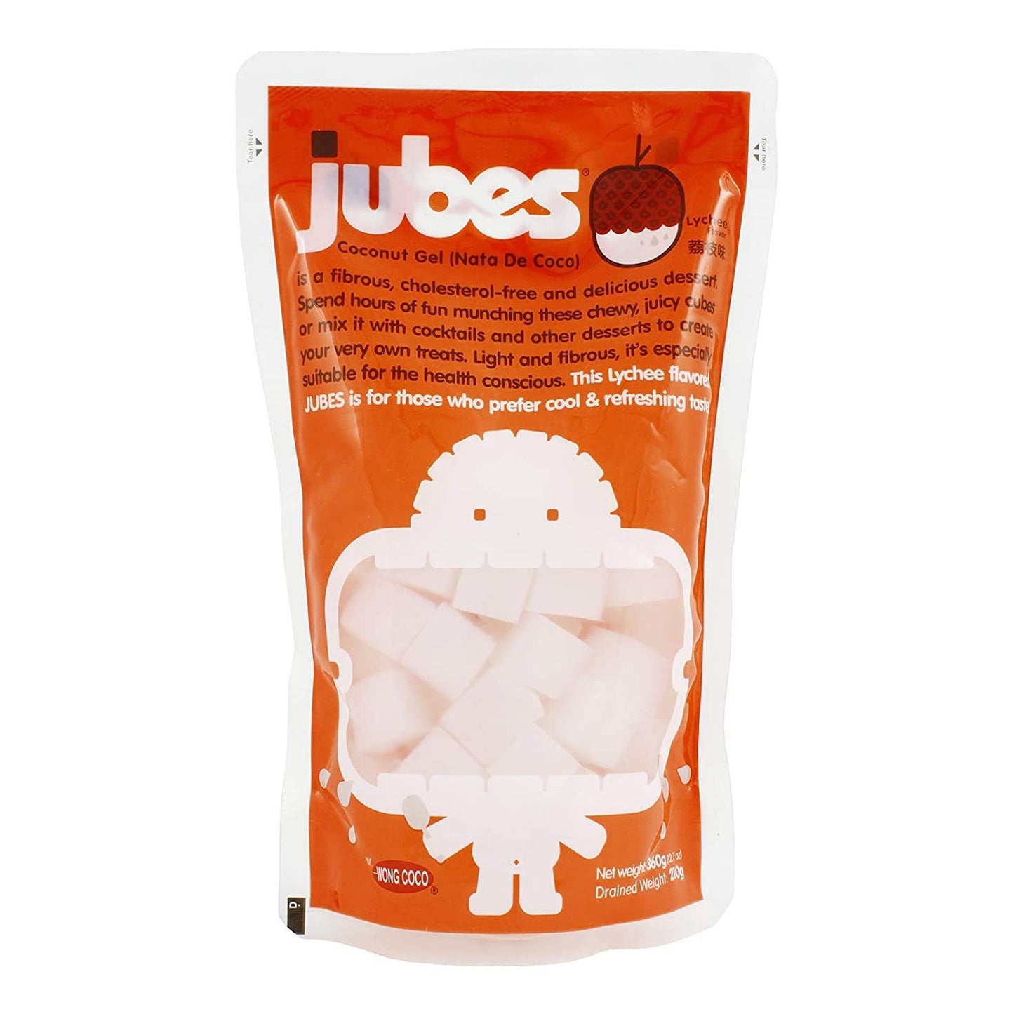 Jubes Coconut Gel Lychee Flavor Indonesia