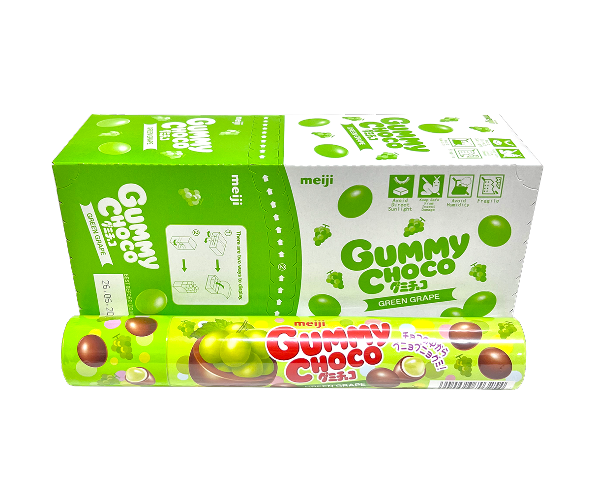 Meiji Gummy Choco Green Grape Flavor China