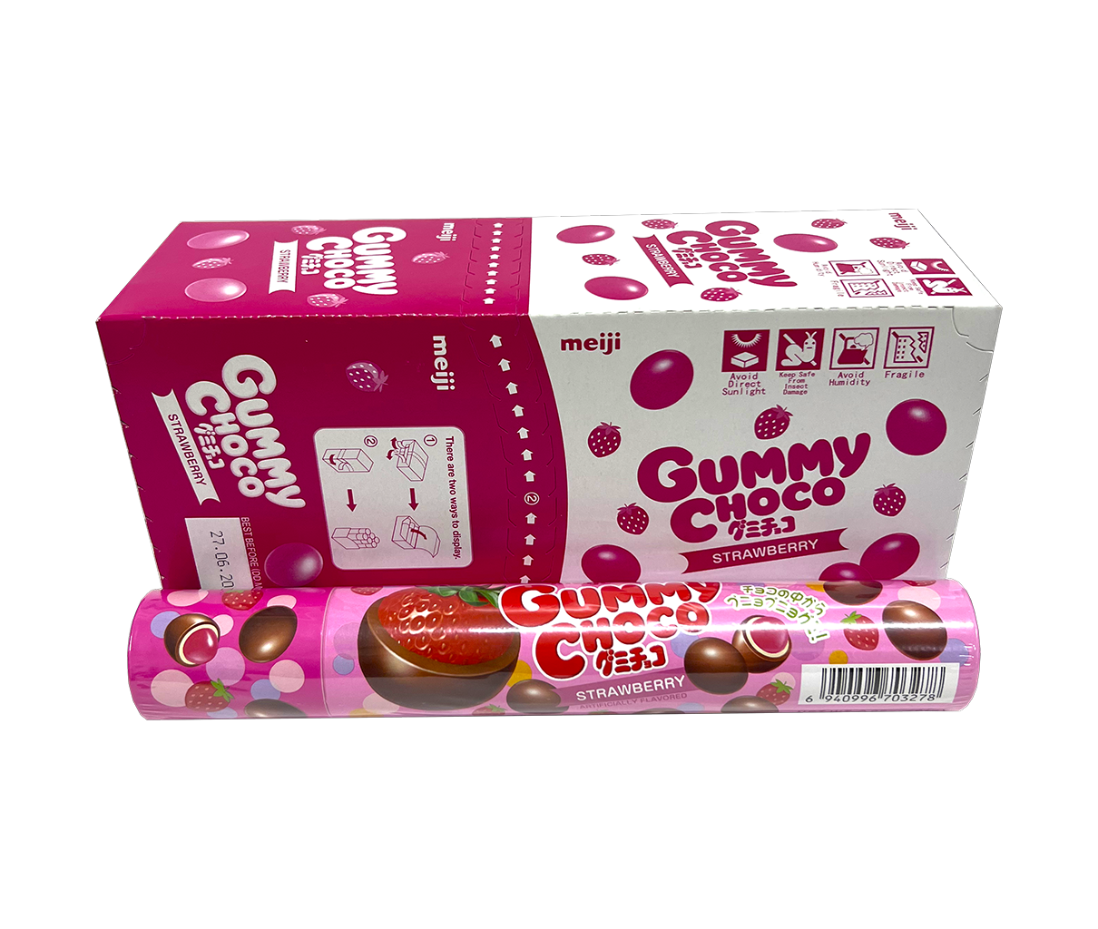 Meiji Gummy Choco Strawberry Flavor China