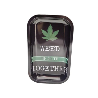 Weed Be Cute Together Rolling Tray w/ Magnetic Lid