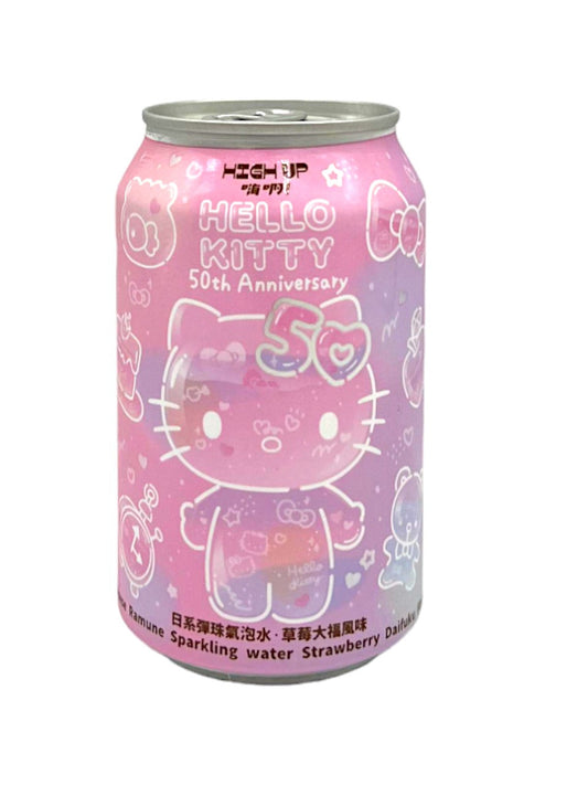 Hello Kitty Ramune Strawberry Sparling Water 330Ml