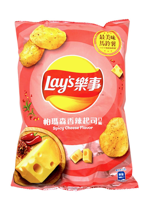 Lays Chips Family Bag Spicy Parmesan Cheese Flavor Taiwan