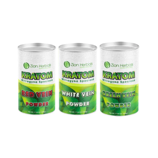 Zion Herbals 500 Kratom Powder Canister