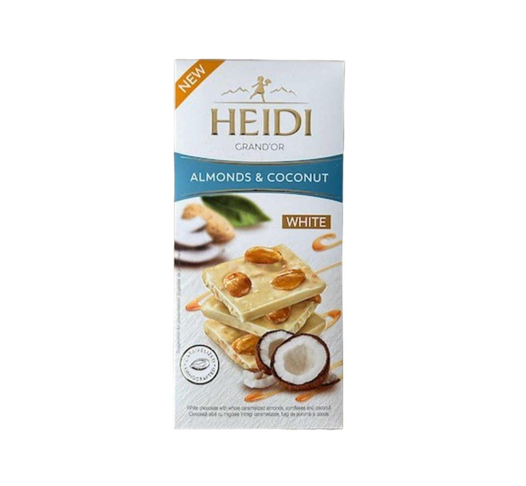 Heidi Grandor White Almonds Coconut 90G European