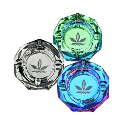 aLeaf Glass Diamond Ashtray