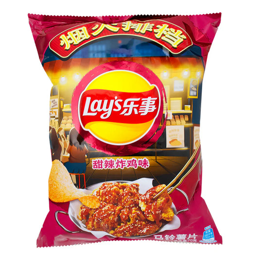 Lays Chips Sweet Spicy Fried Chicken 70G China