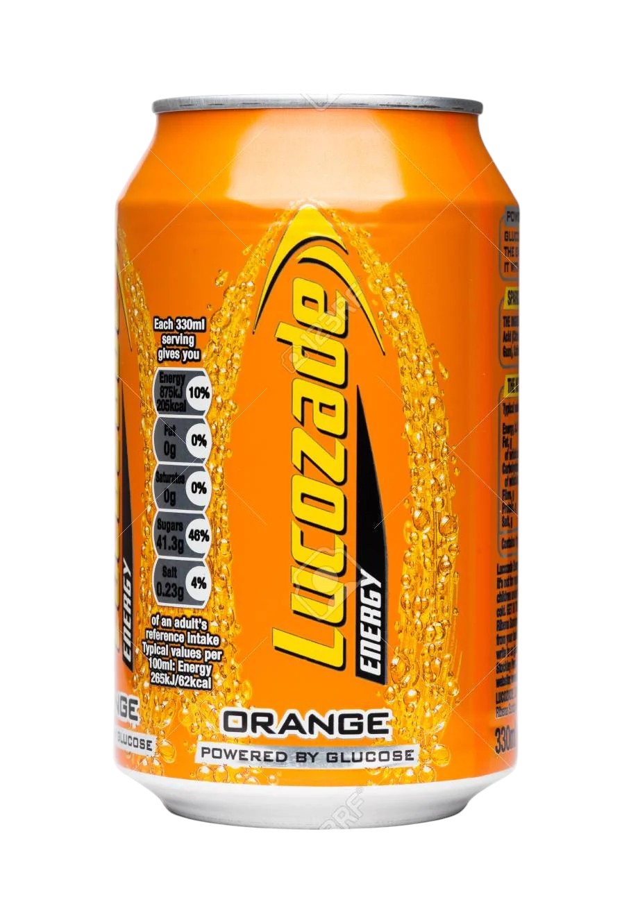 Lucozade Orange Energy Drink 330Ml Can Ireland