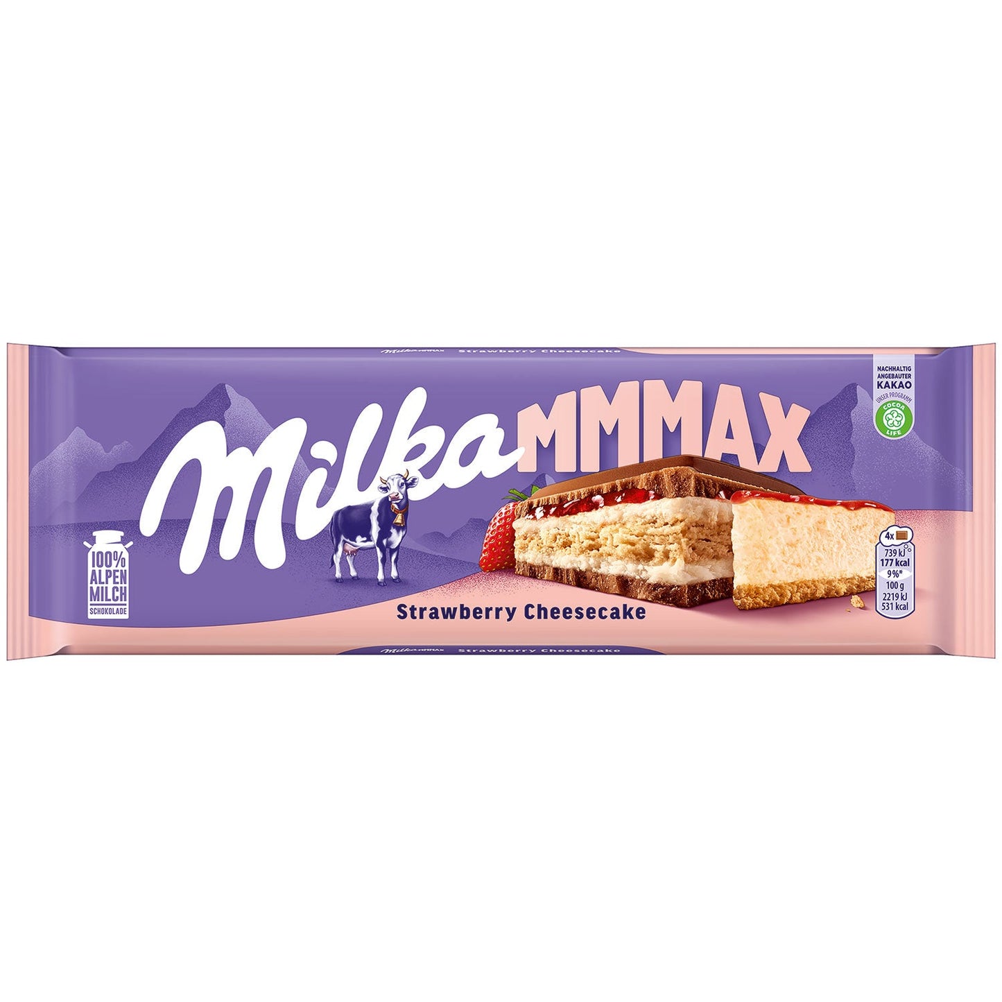 Milka Strawberry Cheesecake 300G Austria