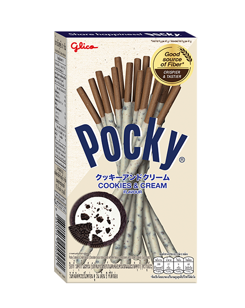 Pocky Cookies Cream Covered Biscuit Sticks 40G