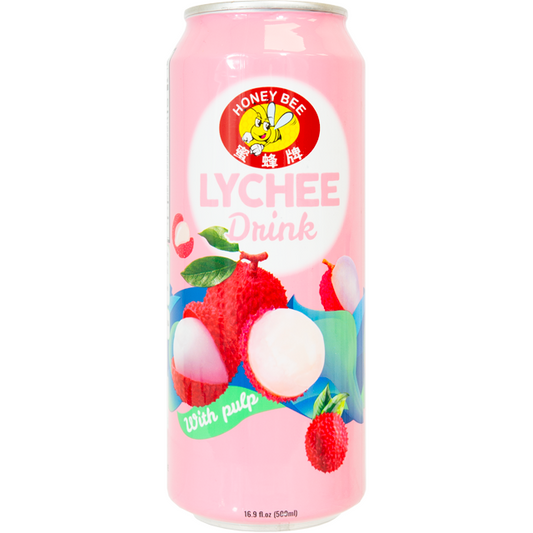 Honey Bee Lychee Drink W Pulp Vietnam