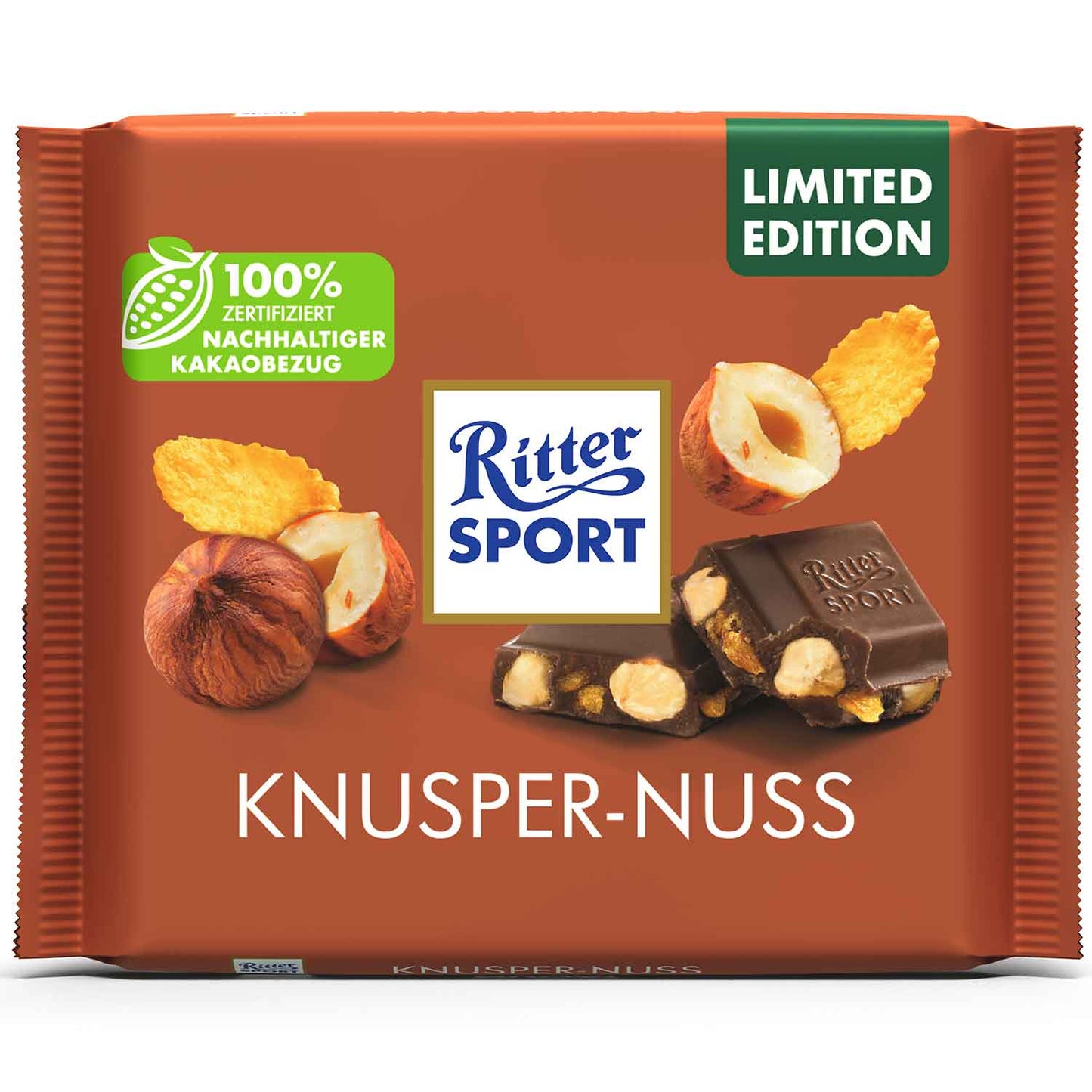 Ritter Sport Milk Hazelnuts W Corn Flakes Germany